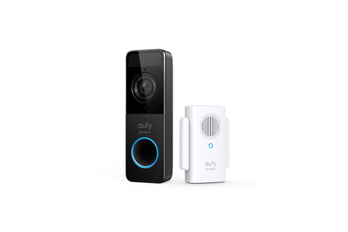 Video Doorbell Slim Wireless 1080p with Mini Repeater